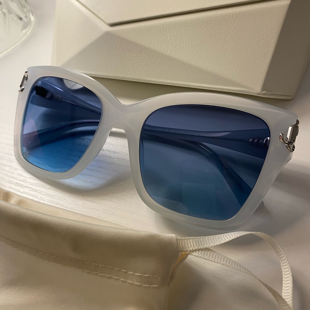 Jimmy Choo square cat eye blue gradient lens sunglasses Style JC 5012